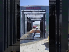 브러쉬와 함께 고압 버스 세탁기 2 그룹 스프레이 6 브러쉬