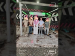 우리 기술자는 사우디아라비아의 라이야드에서 고객을 위해 자동차 세탁기를 설치하고 있습니다!