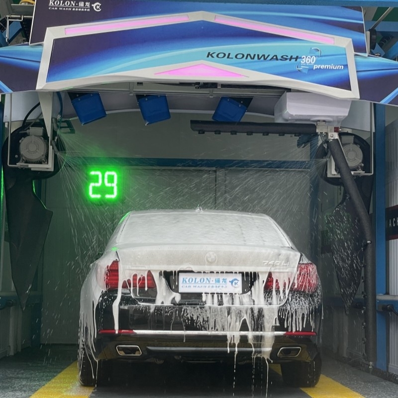 자동 터치리스 접촉리스 터치리스 자동차 세탁기 KL360 프리미엄 22kw 물 펌프,33kw 공기 건조기