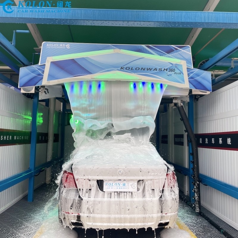 자동 터치 없는 자동차 세탁기 장비 KL-360 PLUS 22kw 물 펌프 22kw 팬