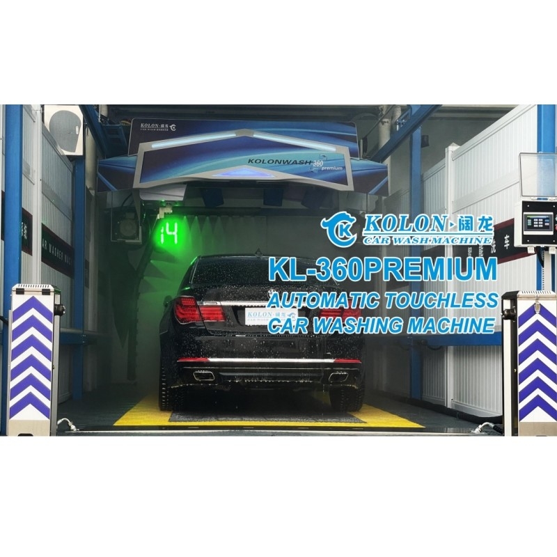 자동 터치리스 접촉리스 터치리스 자동차 세탁기 KL360 프리미엄 22kw 물 펌프,33kw 공기 건조기