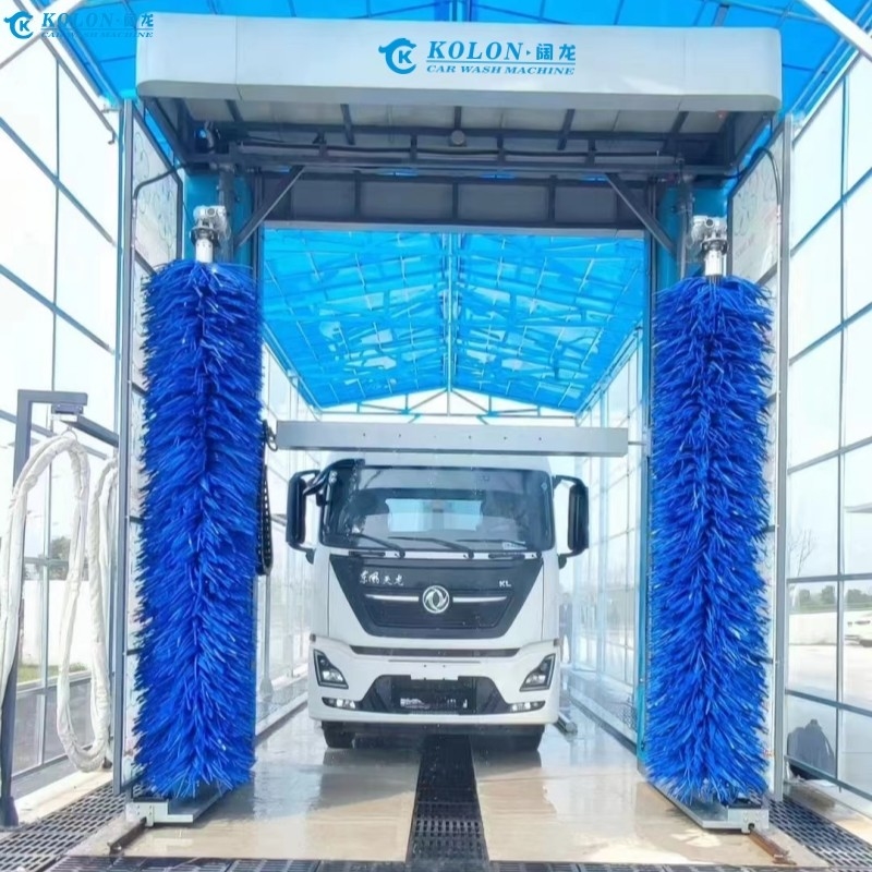 물 절약 전기 버스 세탁 시스템 PLC 제어로 80L / 자동차 물 소비