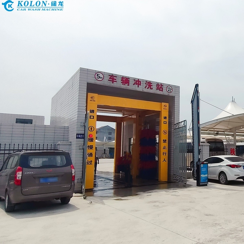PLC 제어 시스템으로 67kw 강력한 자동 버스 청소 기계 빠른 3-5 분 씻기